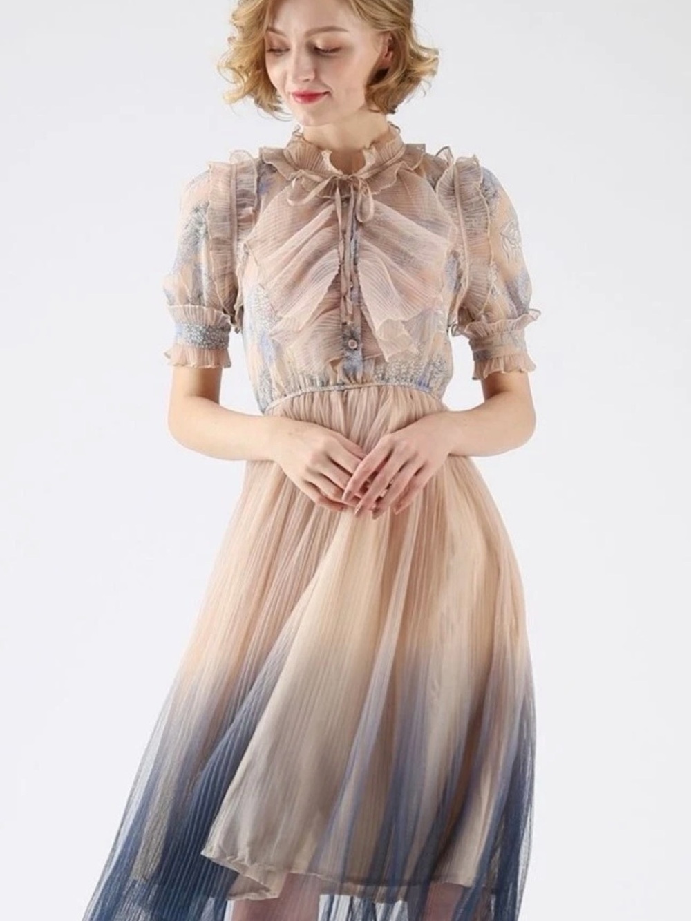 NWT Beautiful  ChicWish  Vintage  Pleated  sz XS